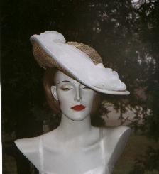 Profile hat millinery